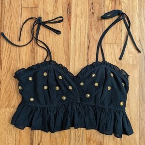 Free People Crop Jewel Daisy Tank